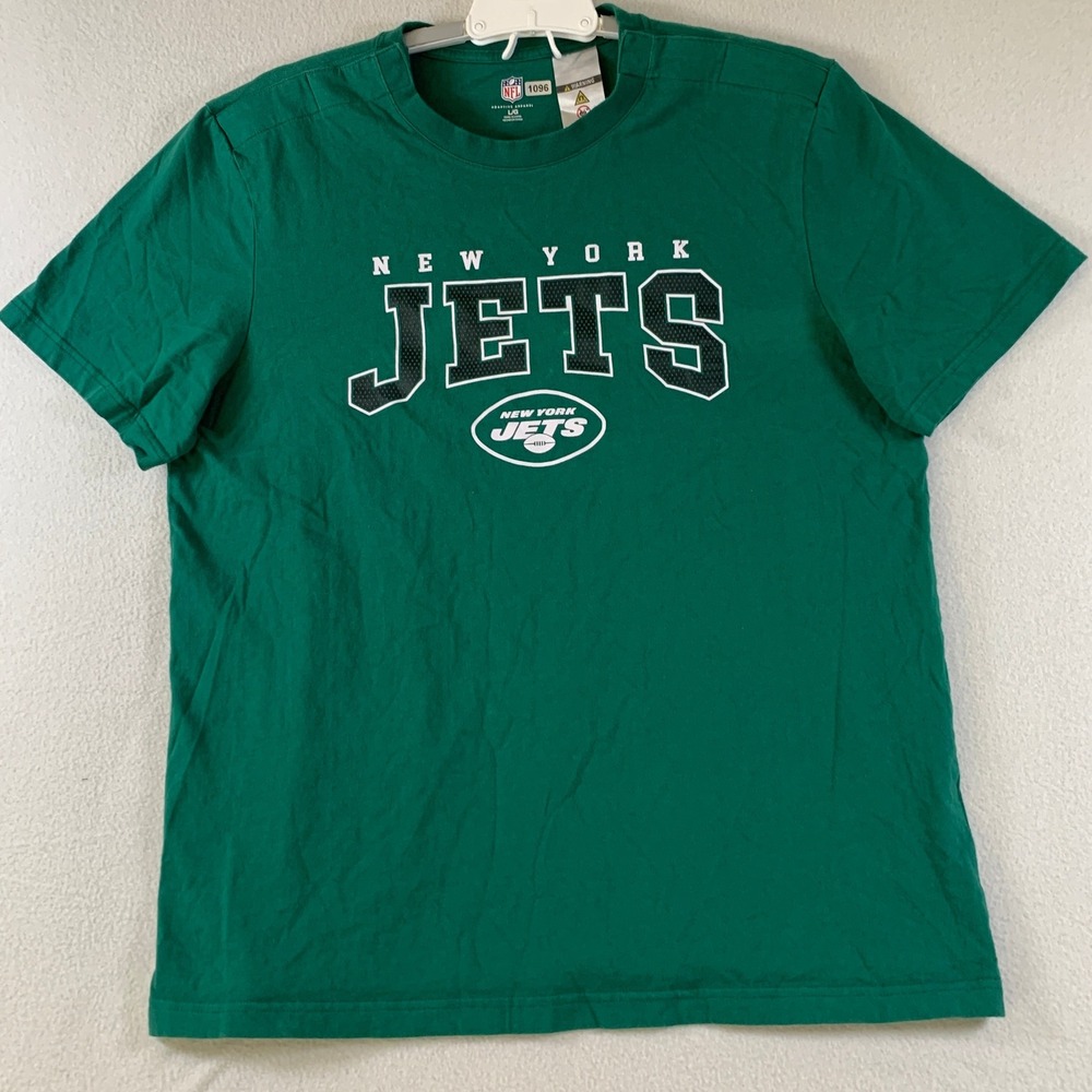 New York Jets NFL Football Adaptive T-Shirt Mens Short Sleeve Cotton Tee Green L
